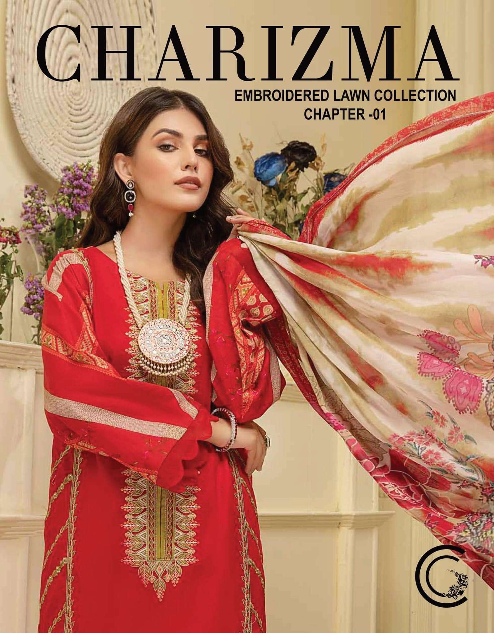 Charizma Embroidered Lawn Chapter-1